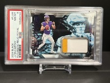2024 Panini Black J.J. McCarthy RC #F-JJM Futuristic Patch /99 Vikings - PSA 8👀