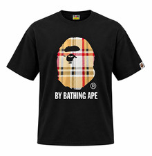 A Bathing Ape BAPE Mens Black Cotton Graphic ...