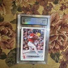 Jarren Duran 2022 topps #187 rookie card Graded Arena 10 Boston Red Sox. rookie card picture