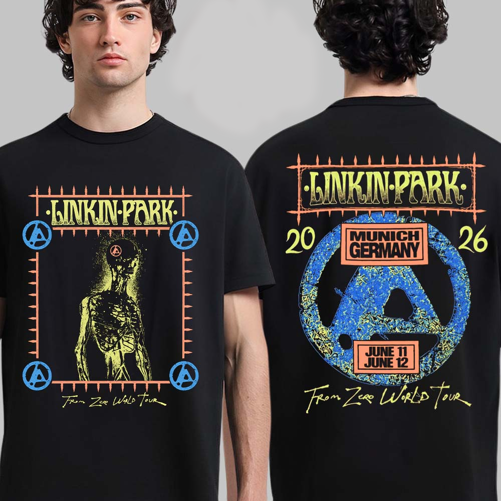LINKIN PARK &  Cobain Tシャツ Linkin Park Munich At Allianz Arena 11, 12 June 2026 From Zero