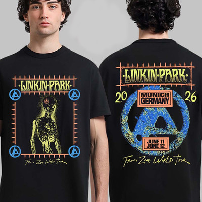 Linkin Park Munich At Allianz Arena  11, 12 June 2026 From Zero Skeleton T-Shirt