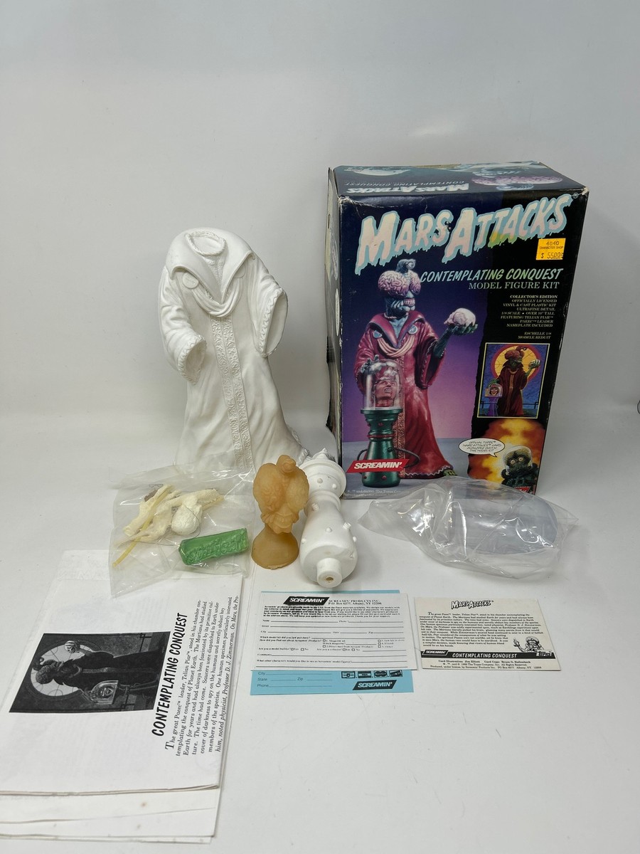 Mars Attack Contemplating Conquest Screamin Model Kit 1995 Topps