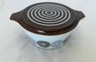 Vintage Pyrex Cosmopolitan Bullseye Casserole Dish 2.5 Qt 1970's 25-C 4/ 475-8