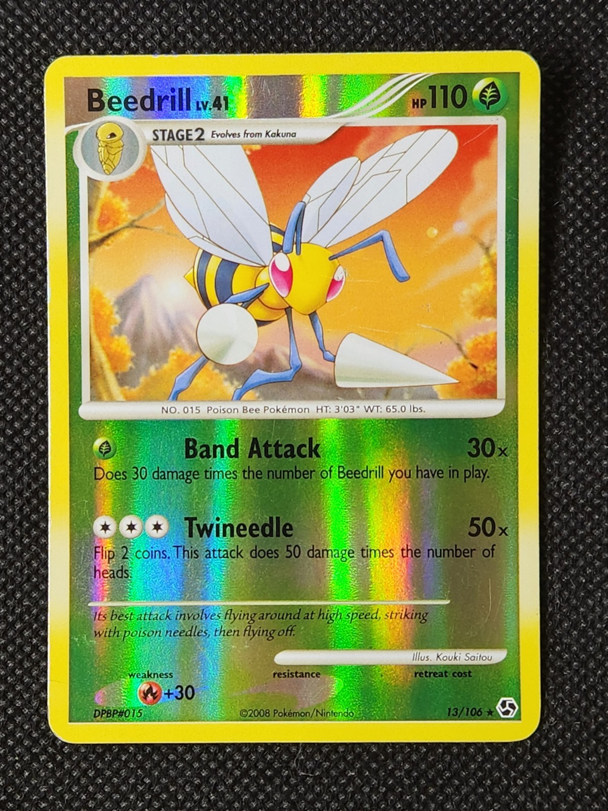 Played (LP) Beedrill Reverse-Holo #13 Great Encounters Pokemon TCG