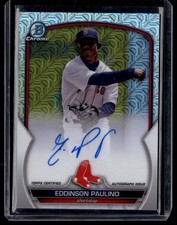2023 Bowman Chrome #BCMA-EP Eddinson Paulino Boston Red Sox Mojo Refractor Auto
