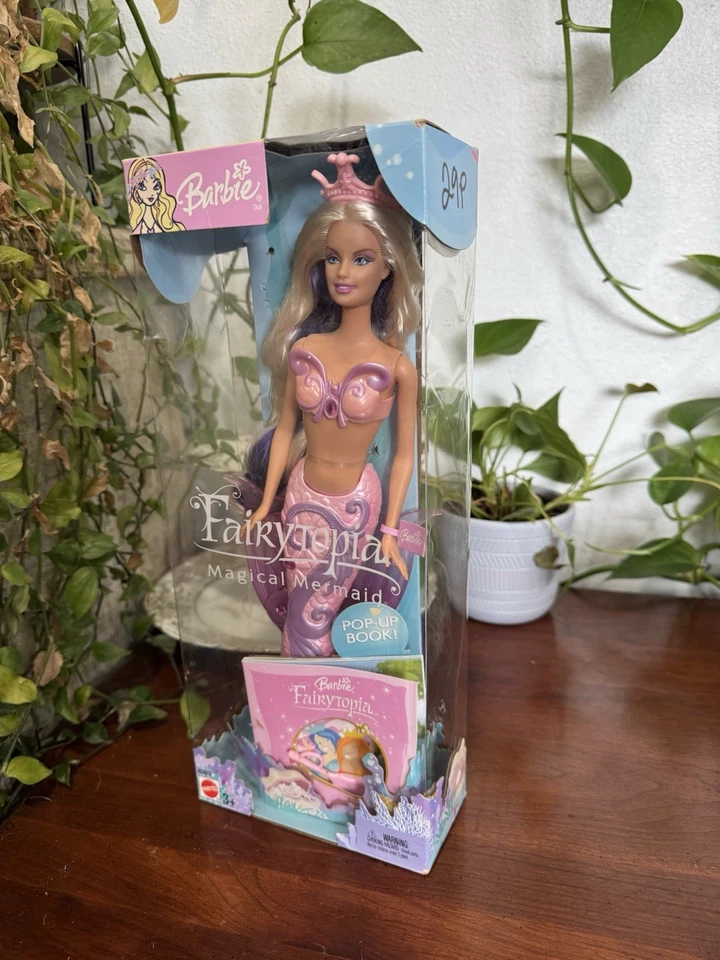 Barbie Fairytopia Magical Mermaid Doll With Pop Up Book 2003 Mattel New - Image 2 of 2
