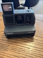 Vintage Polaroid Impulse 600 Camera  Gray  Pop-Up Flash  Powers On  Tested
