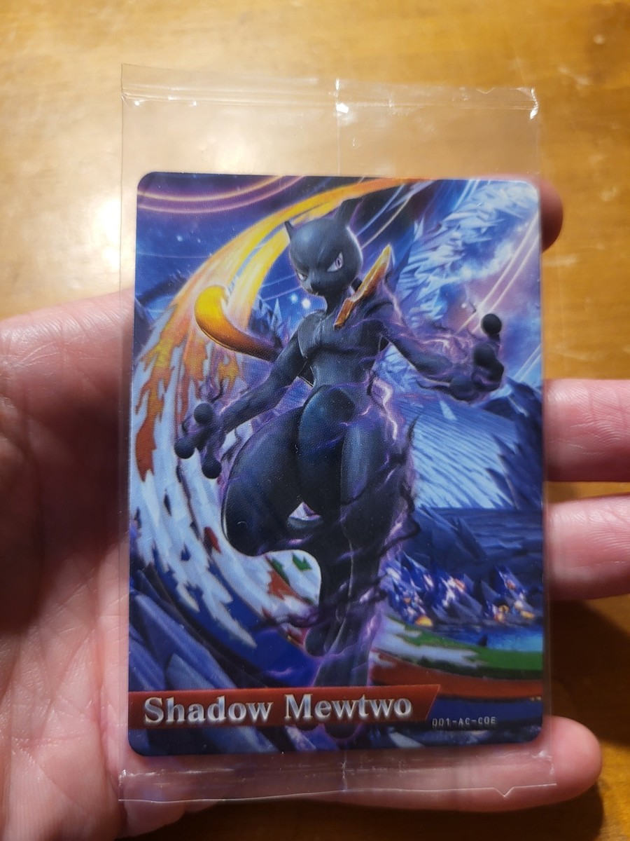 Shadow Mewtwo Card Amiibo US Edition Pokken Tournament Wii U