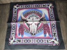 Vintage Southwestern Design Native Cowboy Bandana Poly/Cotton Made in USA