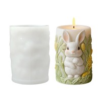 Osterhase Kerzenform Ostern Stumpenkerze Silikonform Kerzenherstellungsform