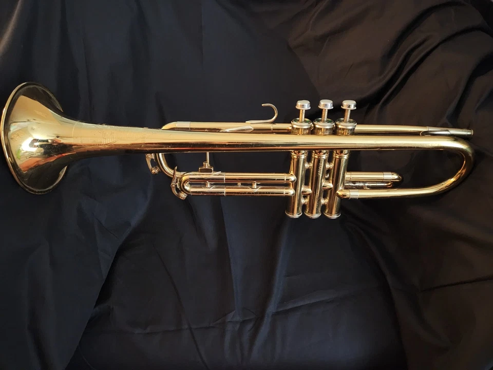 Trompeta de latón vintage 1940 H. N. White Cleveland Superior por King Craftsmen Foto 2 de 4