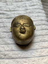 Antico Porta Tabacco / Polvere Da Sparo / Posacenere In Ottone.