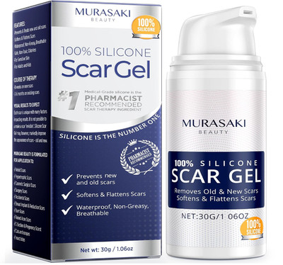 100% Silicone Scar Gel Scars Cream - Advanced Scar Gel for Surgical Scars, C-Sec