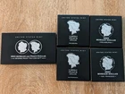 2023 Morgan & Peace Dollar 6 coin Reverse Proof, Proof & Unc Set, OGP, COA