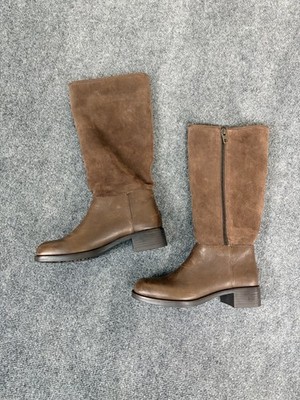 COACH Women's ''Bailey'' Safari Brown Leather Suede Knee High Boot US 8.5/EUR 38.5