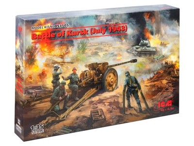 ICM Models DS3505 1/35 Battle of Kursk 1943: T34-76 Early 1943, Pak 36(r), and C