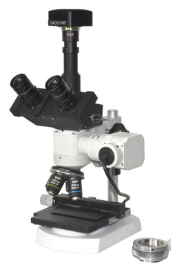 Industrial Polarizing Metallurgy Microscope 2000× 25MP USB 3.0 Camera LED Light