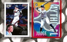 AARON JUDGE 2019 DONRUSS OPTIC  2-CARD LOT (ALL STAR & MYTHICAL PRIZM)