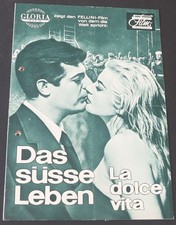 La Dolce Vita (Das Susse Leben) - 1960 German Program. Italian, Fellini, Ekberg