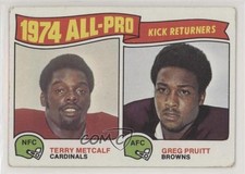 1975 Topps 1974 All-Pro Terry Metcalf Greg Pruitt #225 0l2