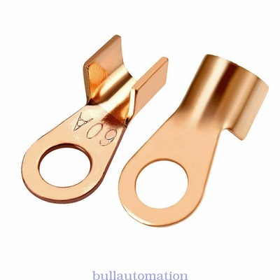 10pcOT-60AOpen-End Copper Ring Tongue Cable Connector Passing ThroughTerminal KD
