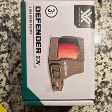 Vortex Defender-CCW Tan 3 MOA Red Dot Sight Handgun RMS Mount DFCCW-MRD3