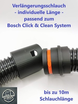 Staubsaugerschlauch Verlängerung - für Bosch GAS Click & Clean System - bis 10m