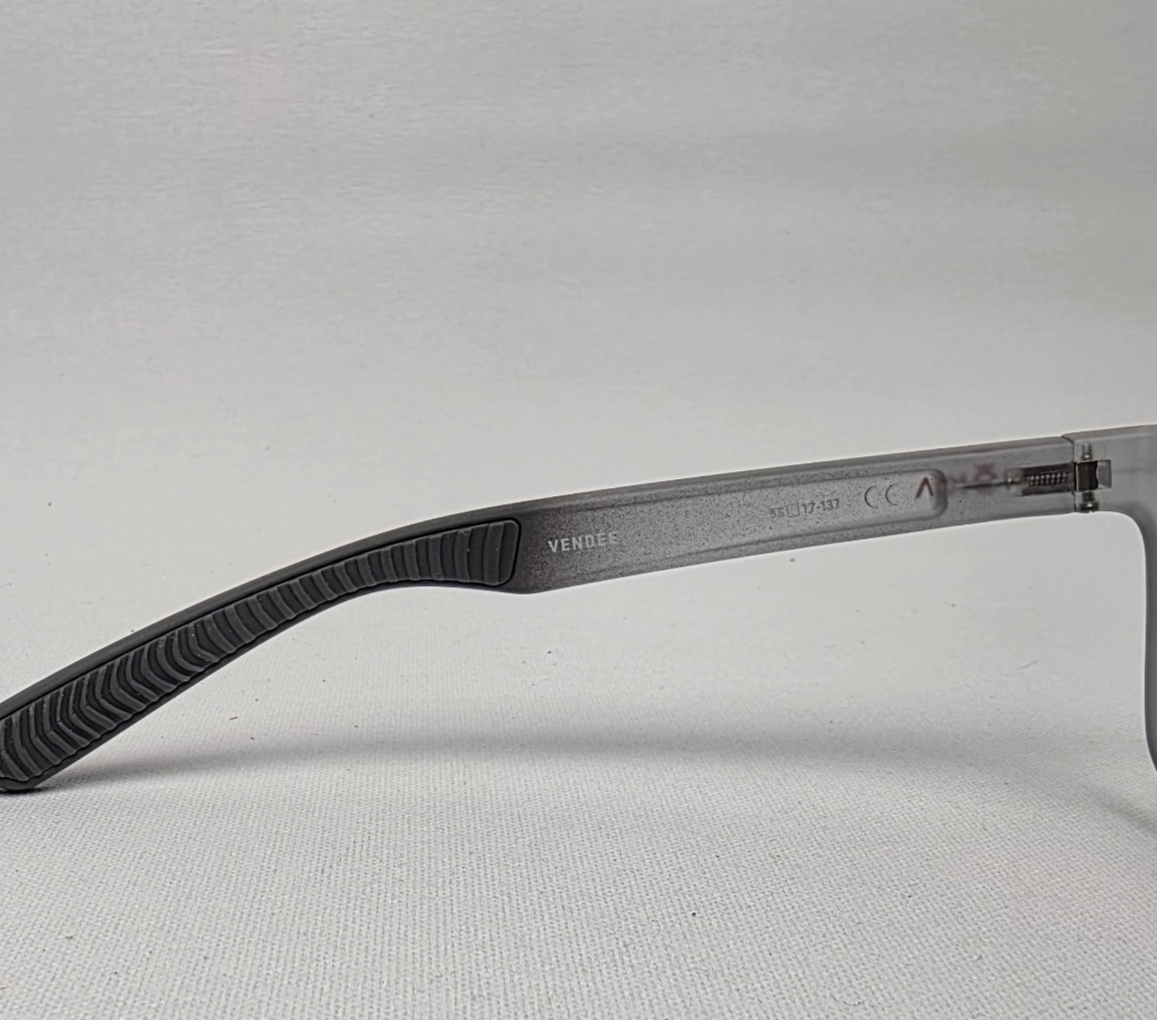 ROKA Vendée Gray Performance Sunglasses Handcrafted Italy 56-17