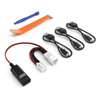 KWRNVO Dash Cam Power Adapter 10 PIN Type B for Toyota, Lexus, Subaru Orange