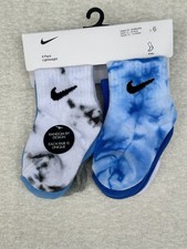 Nike Infant/Toddler 12 - 24 m 6-Pair Pack Ankle Socks Lightweight Tie-Dye