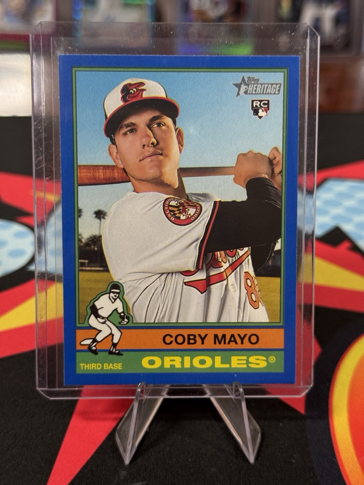 2025 Topps Heritage - Coby Mayo #340 Dark Blue Border (RC)