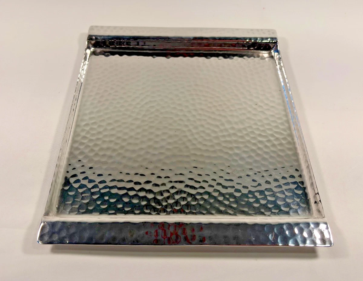 Paola Navone x Egizia Hammered Silver Tray – 10"