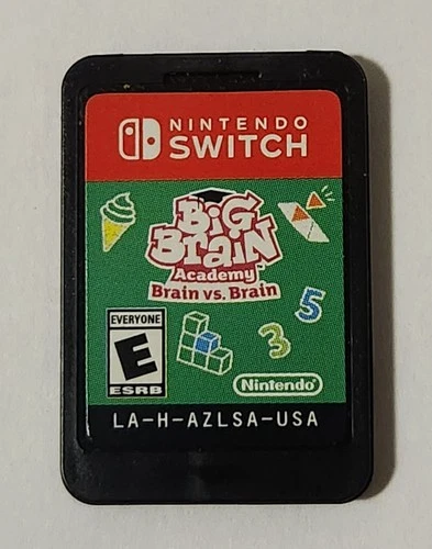 Big Brain Academy: Brain vs Brain (Nintendo  Switch) *USED GOOD CARTRIDGE ONLY*