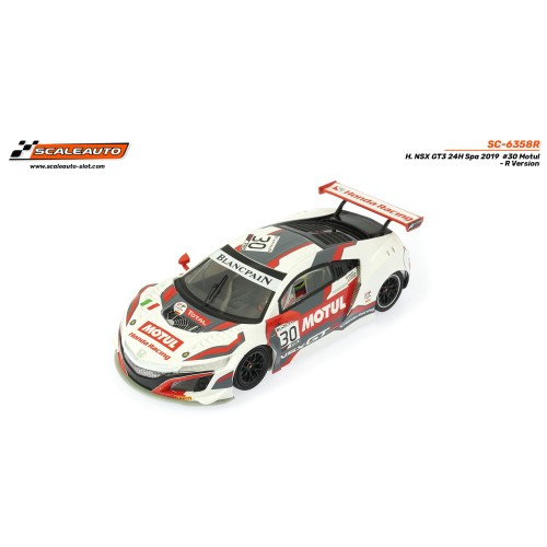 Scaleauto NSX GT3 24H Spa 2019 n.30 Motul voiture slot stable sans aimant