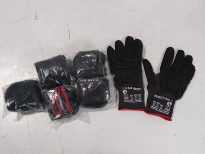 Ansell R-840 Cut Resistant Work Gloves Size 7 Nitrile Impact Protection 6 Pairs
