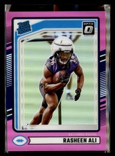 2024 Donruss #347 Rasheen Ali Optic Rated Rookies Preview Pink