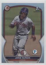 2023 Bowman 1st Edition Sky Blue Foil Jorge Burgos #BPPF-98 0y9e