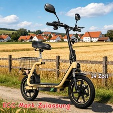 14Zoll Elektroroller Mit Straßenzulassung 48V13AH E-Scooter für Unisex …