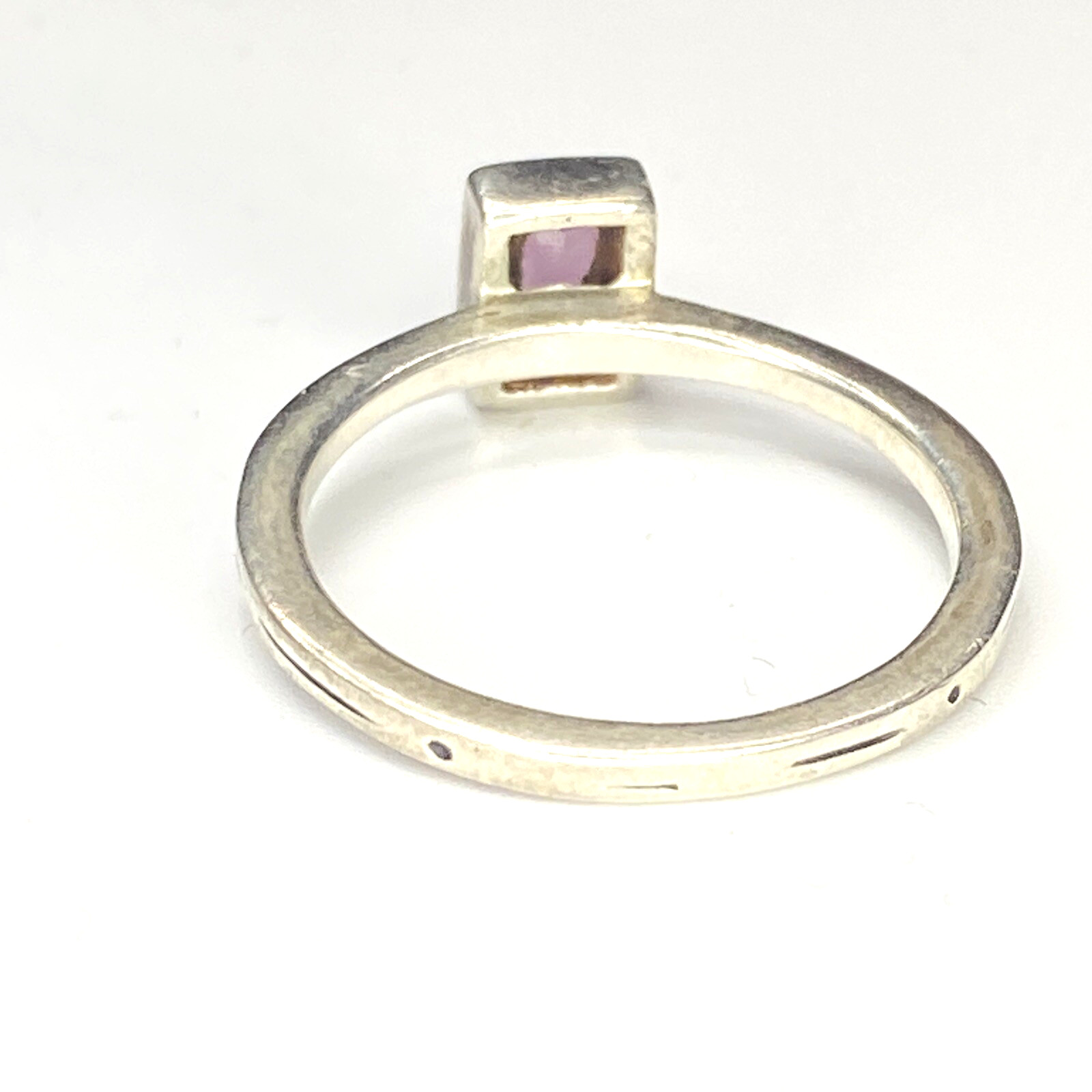 Sterling Silver 925 Rectangular Shaped Ring with … - image 3