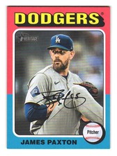 2024 Topps Heritage #610 JAMES PAXTON Los Angeles Dodgers