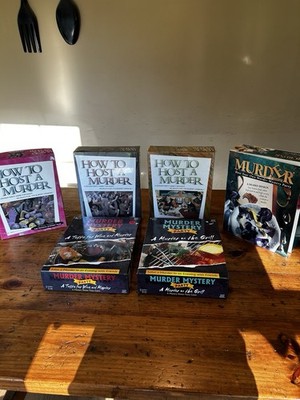How To Host A Murder Dinner Party Lot Of 6!! 4 Used And 2 Sealed!