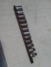 SNAP ON 3/8 FSM191 CHROME SHALLOW SOCKET SET 12 PIECE