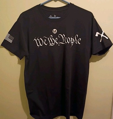 Axe & Sledge Supplements We The People Preample Constitution Gym T-Shirt Medium