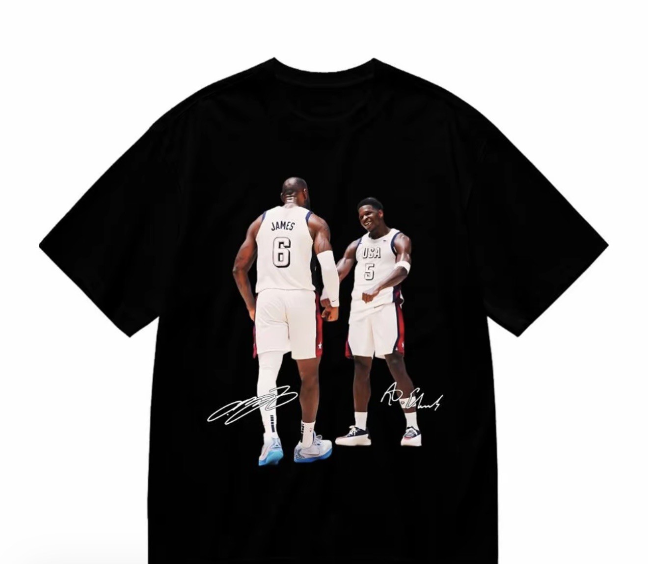 LeBron James X Anthony Edwards Team USA Shirt BRAND NEW