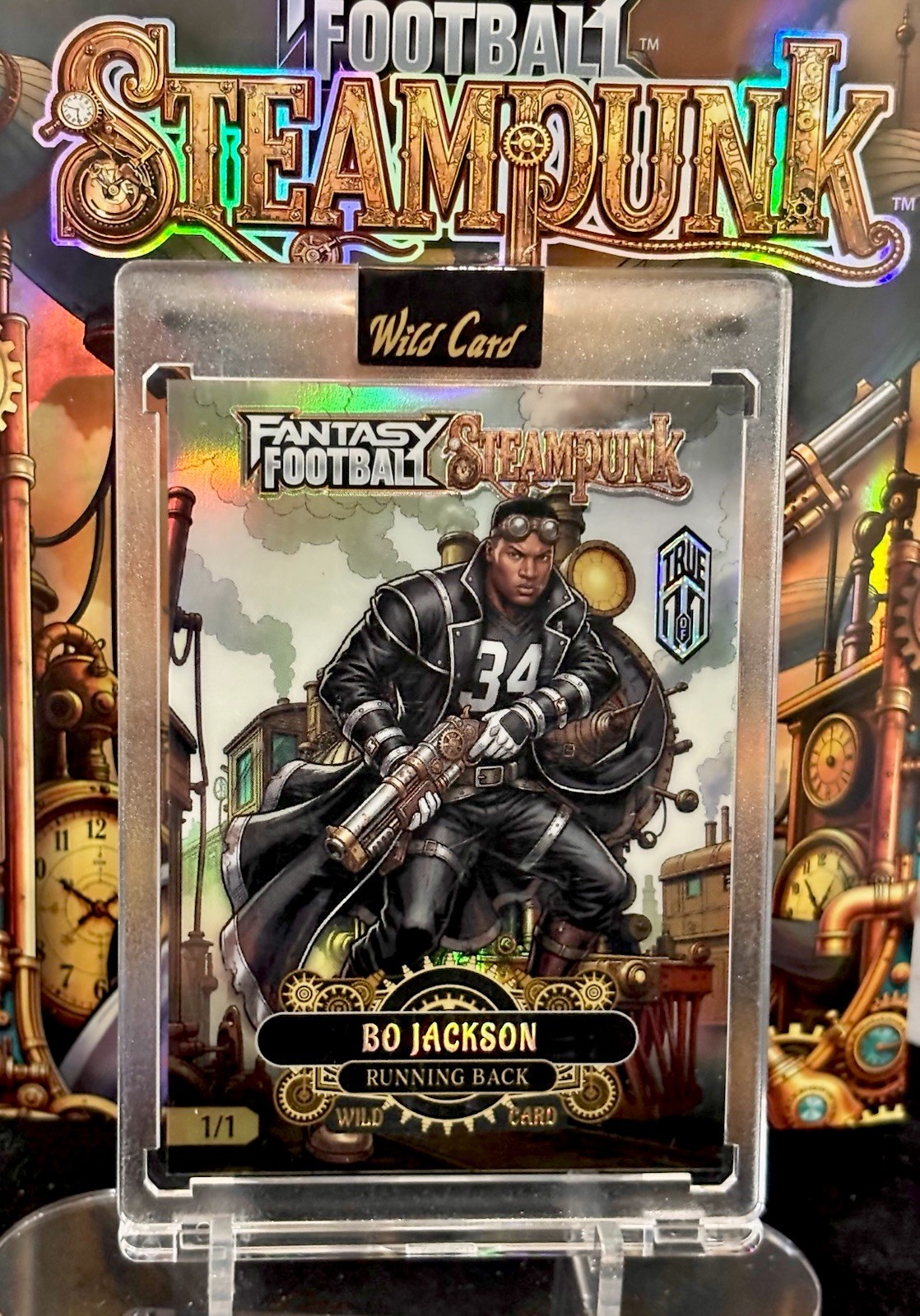 Bo Jackson True 1/1 Steampunk Holographics by Wild Card 2026