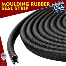 6M 236'' Auto Door Edge Moulding Trim U-Lock Guard Rubber Seal Protector Strip