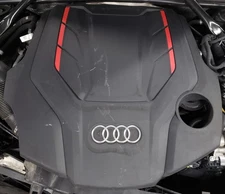 22 23 24 25 AUDI SQ5 Black Plastic Engine Cover w/Red Accent