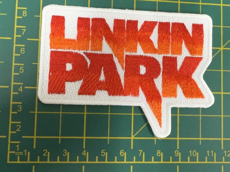 Linkin Park Red Logo Small Woven Sew On Patch Officially Licensed
