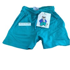 Vintage Lyka Bear Kids Shorts Size 4/5 Jade New Old Stock NWT Deadstock Playwear