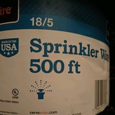 Cerrowire 500 ft. 18/5 Black Solid Copper Sprinkler Wire 500 feet spool